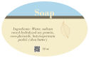 Restful Small Oval Bath Body Labels